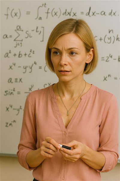 Callie at the Whiteboard