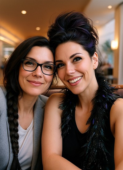 Rebecca and Tanis selfie